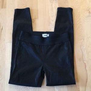 PAIGE | Coated Balck Denim Skinny Pull-on Je…